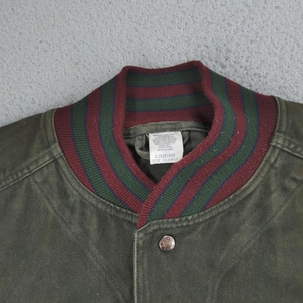 Vintage Boss Jeans Jacket Mens XL Varsity Bomber Made USA 90s Brockhurst